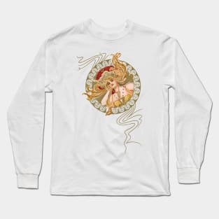 Art Nouveau Lady Long Sleeve T-Shirt